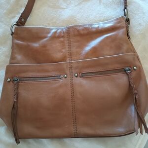 The Sak Tan Leather Shoulder Bag